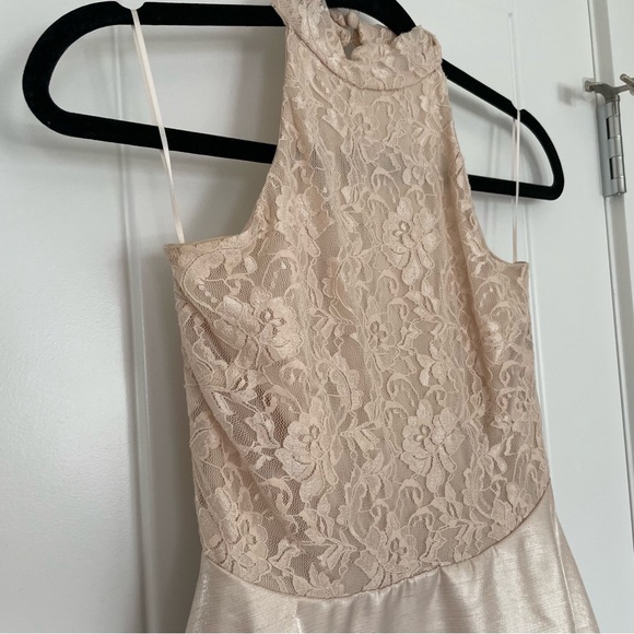 True Decadence champagne backless prom dress - Picture 4 of 7